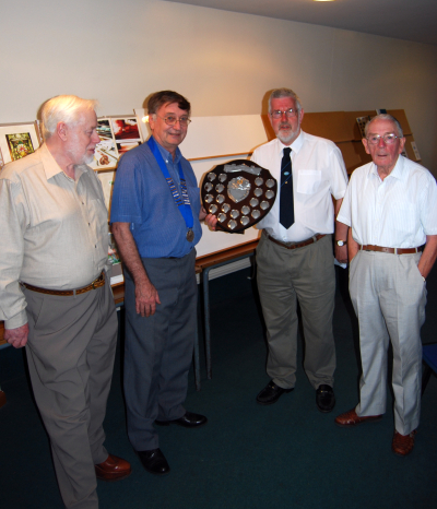 Alan Crozier, President Brian Allcock,
Richard Page and Roy Palmer